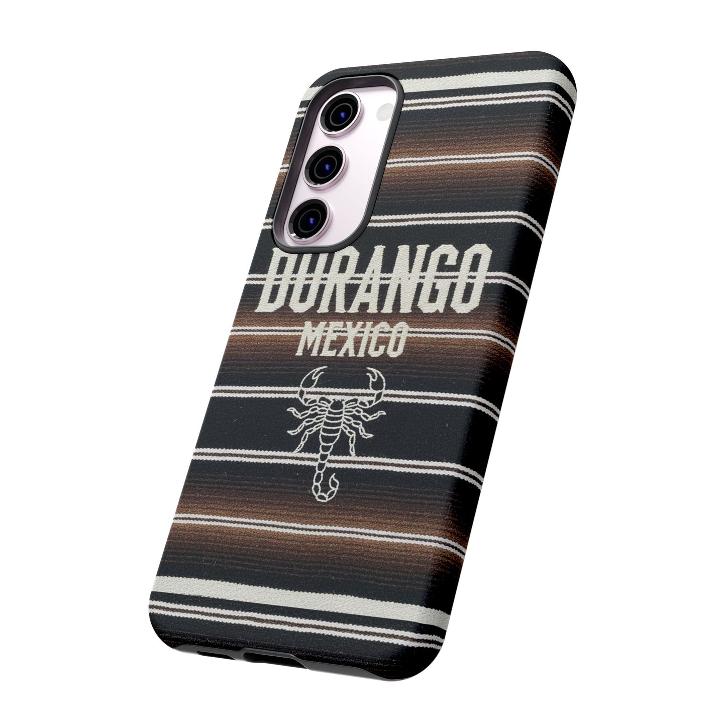 Durango Mexico Phone Case | Serape Scorpion Western Design | Mexican Heritage Tough Case for iPhone & Samsung