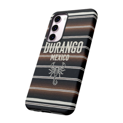 Durango Mexico Phone Case | Serape Scorpion Western Design | Mexican Heritage Tough Case for iPhone & Samsung