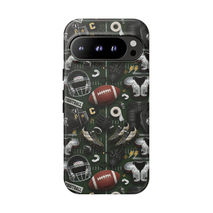 Football Pattern Phone Case – Sports Fan Tough Protective Game Day Case