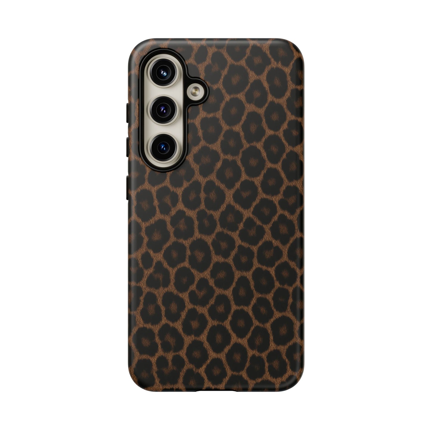 Brown Leopard Print Phone Case | Classic Animal Print Aesthetic Tough Protective Case