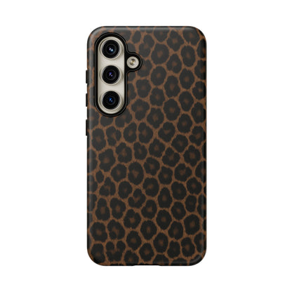 Brown Leopard Print Phone Case | Classic Animal Print Aesthetic Tough Protective Case