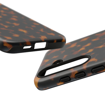 Tortoiseshell Phone Case – Brown Leopard Pattern Luxury Tough Protective Case