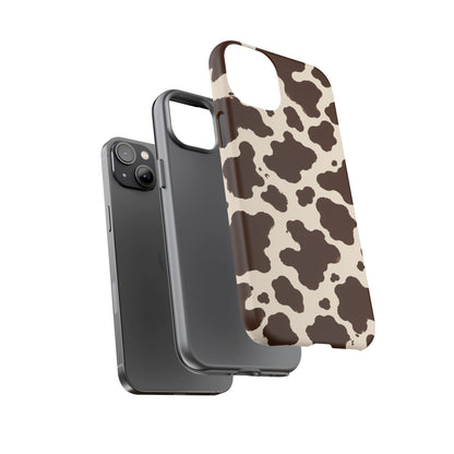 Western Cow Print Tough Phone Case for iPhone Samsung Galaxy Pixel