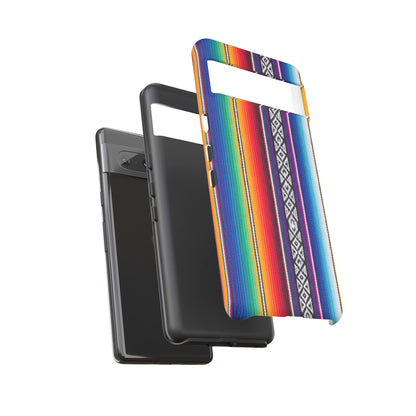 Serape Stripe Phone Case – Colorful Mexican Blanket Pattern Tough Case