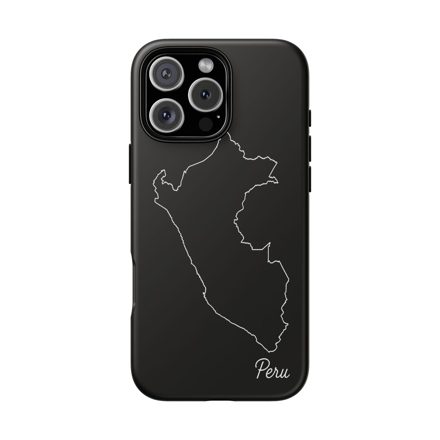 Peru Outline Phone Case – Minimal Country Map Tough Case (iPhone, Samsung, Pixel)