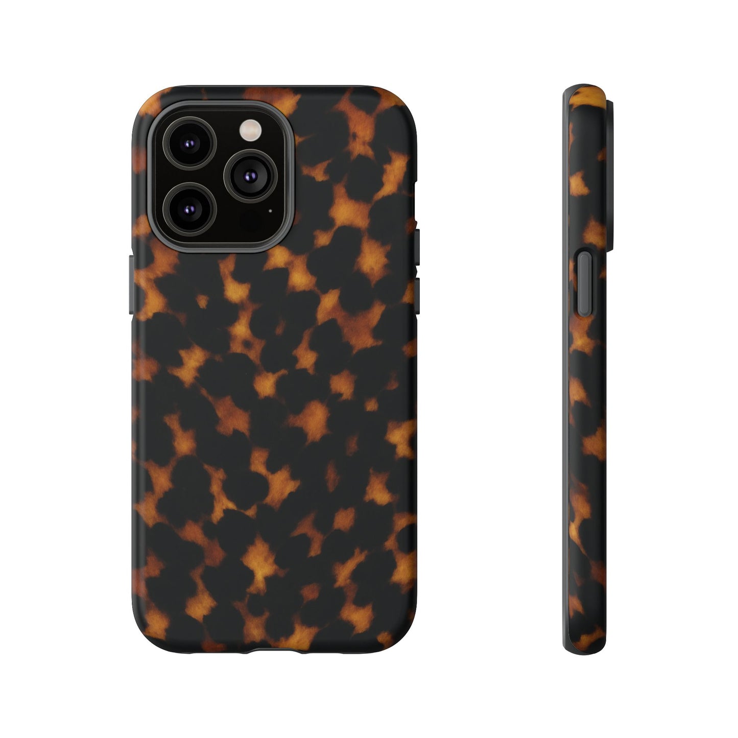 Tortoiseshell Phone Case – Brown Leopard Pattern Luxury Tough Protective Case