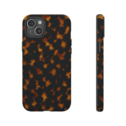 Tortoiseshell Phone Case – Brown Leopard Pattern Luxury Tough Protective Case