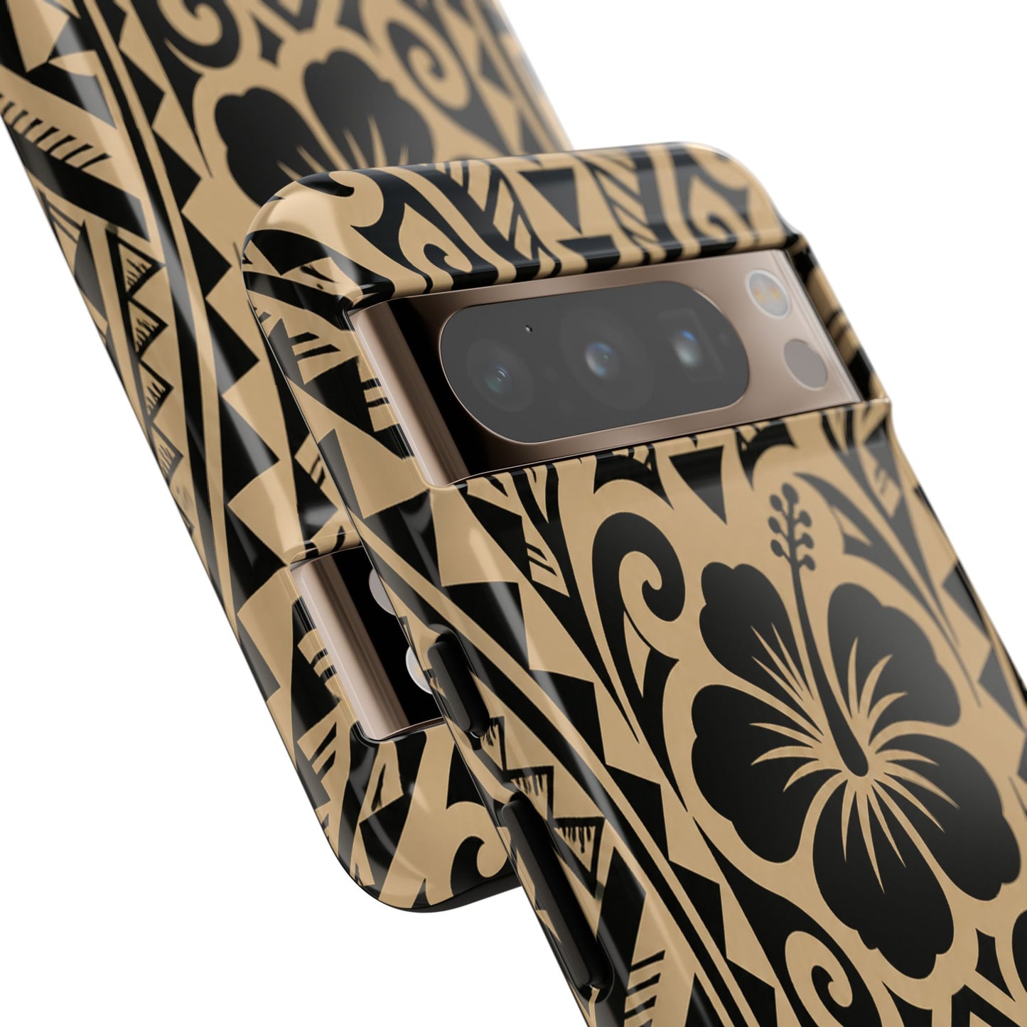 Polynesian Tribal Hawaiin Hibiscus Phone Case for iPhone Samsung Galaxy