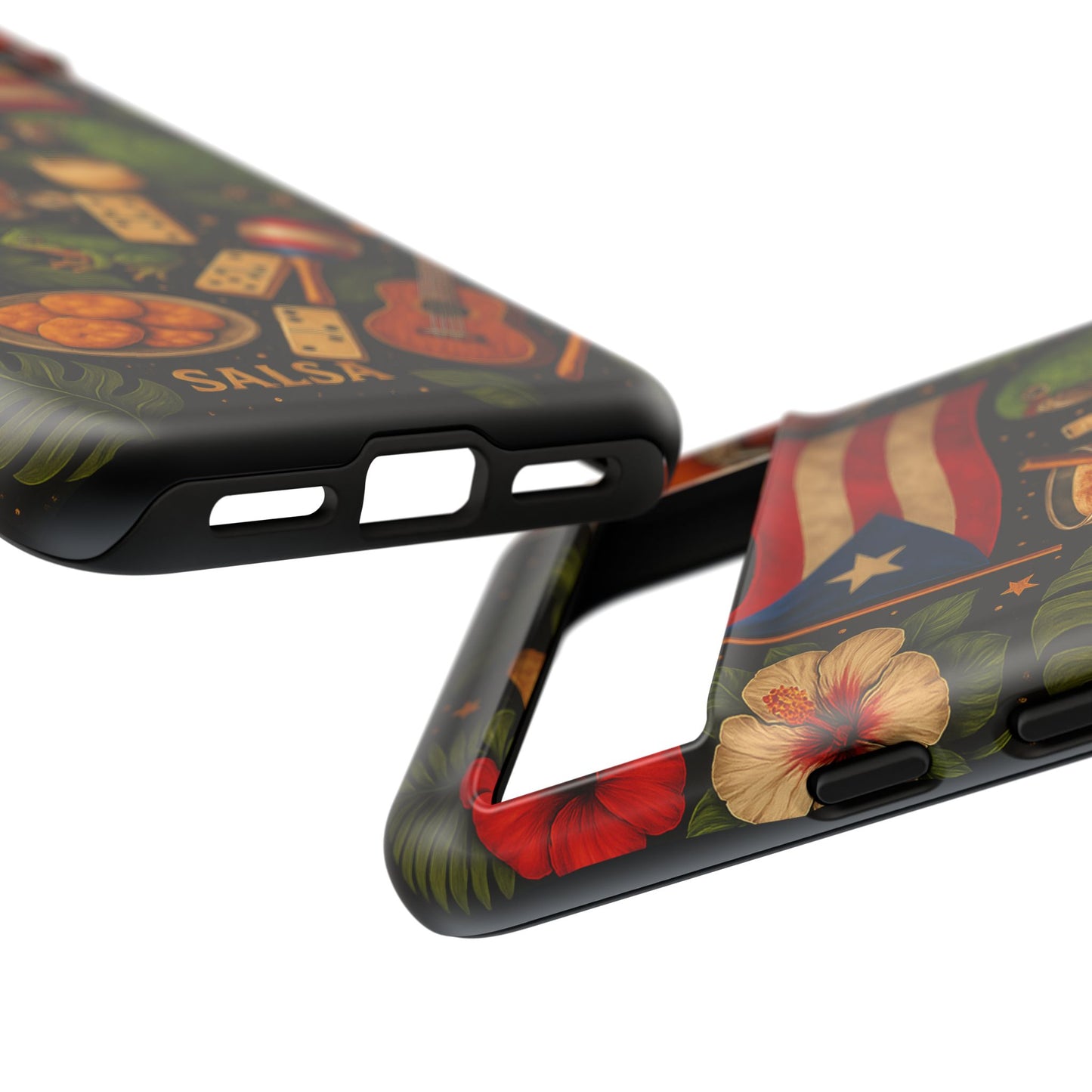 Puerto Rican Culture Phone Case | Boricua Icons Caribbean Aesthetic Tough Protective Case