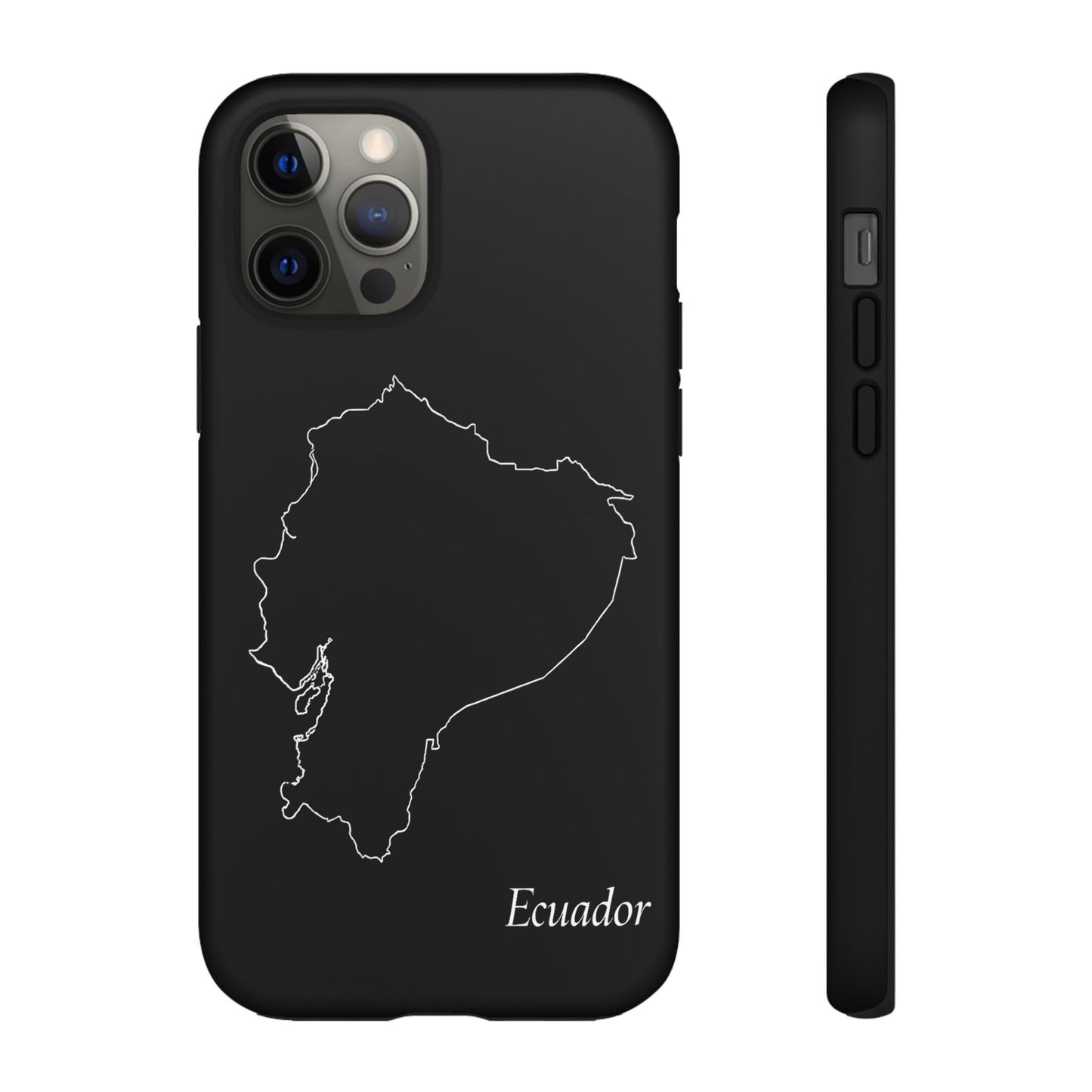Ecuador Outline Phone Case – Minimal Country Map Tough Case (iPhone, Samsung, Pixel)