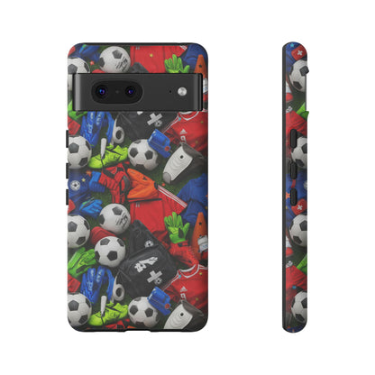Soccer Ball Pattern Phone Case – Sports Fan Tough Protective Game Day Case