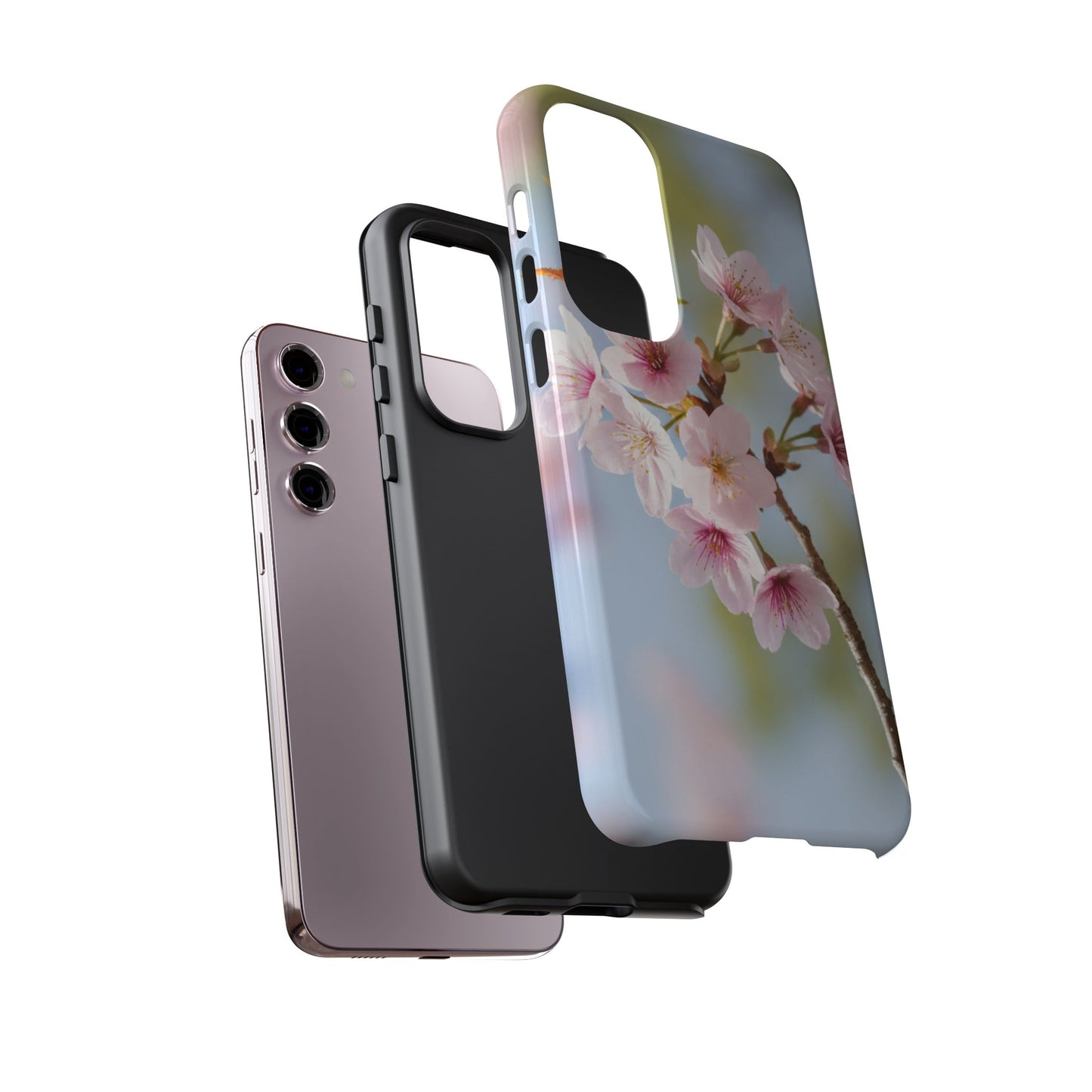 Cherry Blossom Phone Case – Pink Floral Tough Case (iPhone, Samsung Galaxy, Pixel)