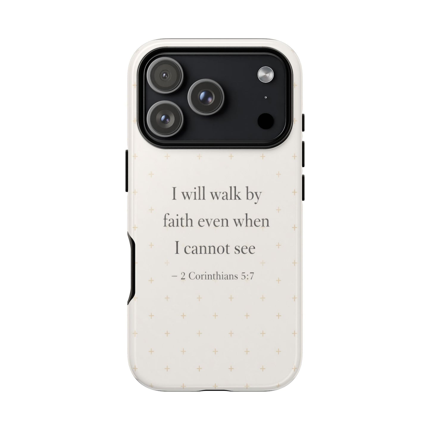 Walk by Faith Phone Case 2 Corinthians 5:7 Christian Bible Cover