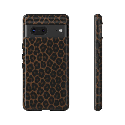 Brown Leopard Print Phone Case | Classic Animal Print Aesthetic Tough Protective Case