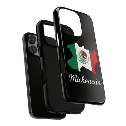 Michoacán Mexico Flag Map Phone Case | Mexican American Pride Tough Case for iPhone & Samsung
