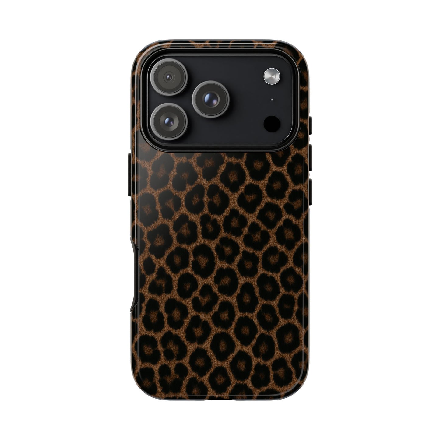 Brown Leopard Print Phone Case | Classic Animal Print Aesthetic Tough Protective Case