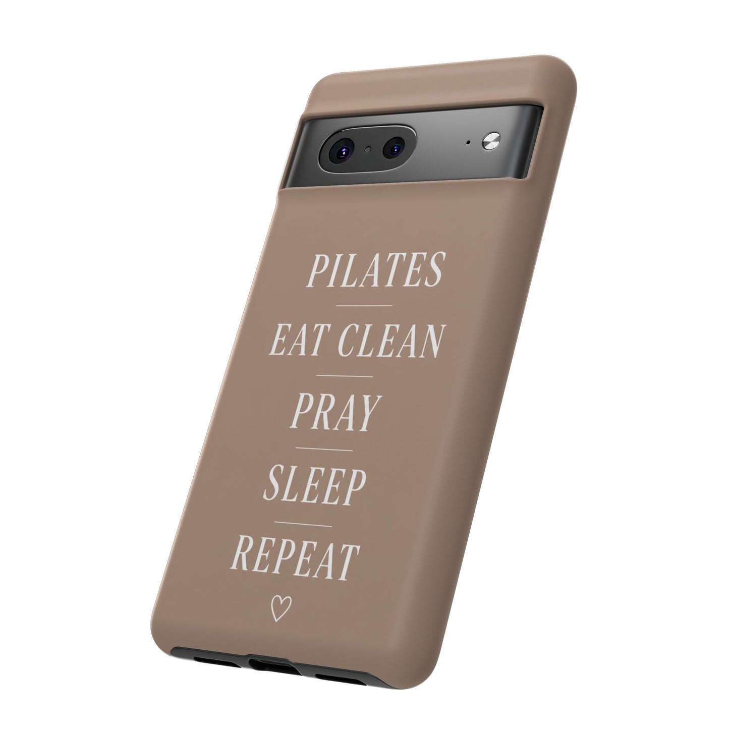Pilates Phone Case | Eat Clean Pray Sleep Repeat Aesthetic | Wellness Girl Gift