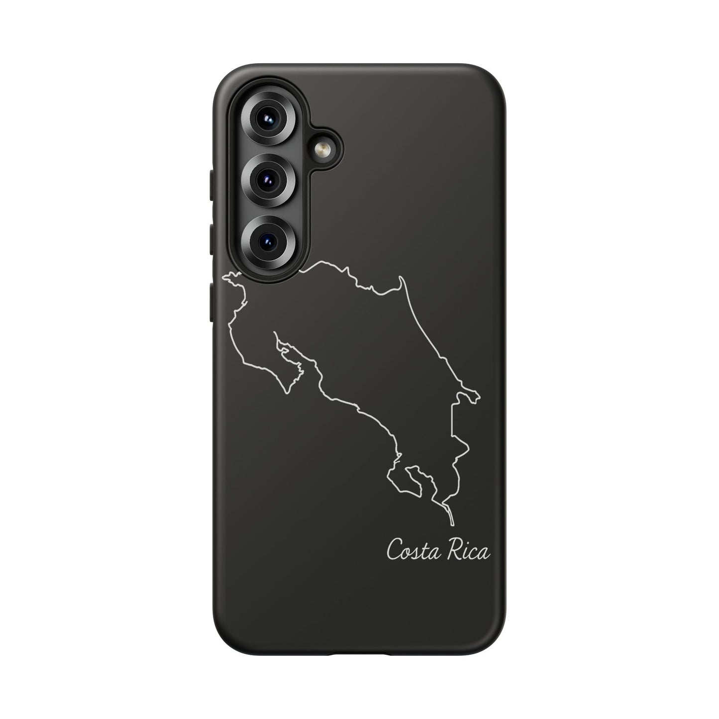 Costa Rica Outline Phone Case – Minimal Country Map Tough Case (iPhone, Samsung, Pixel)