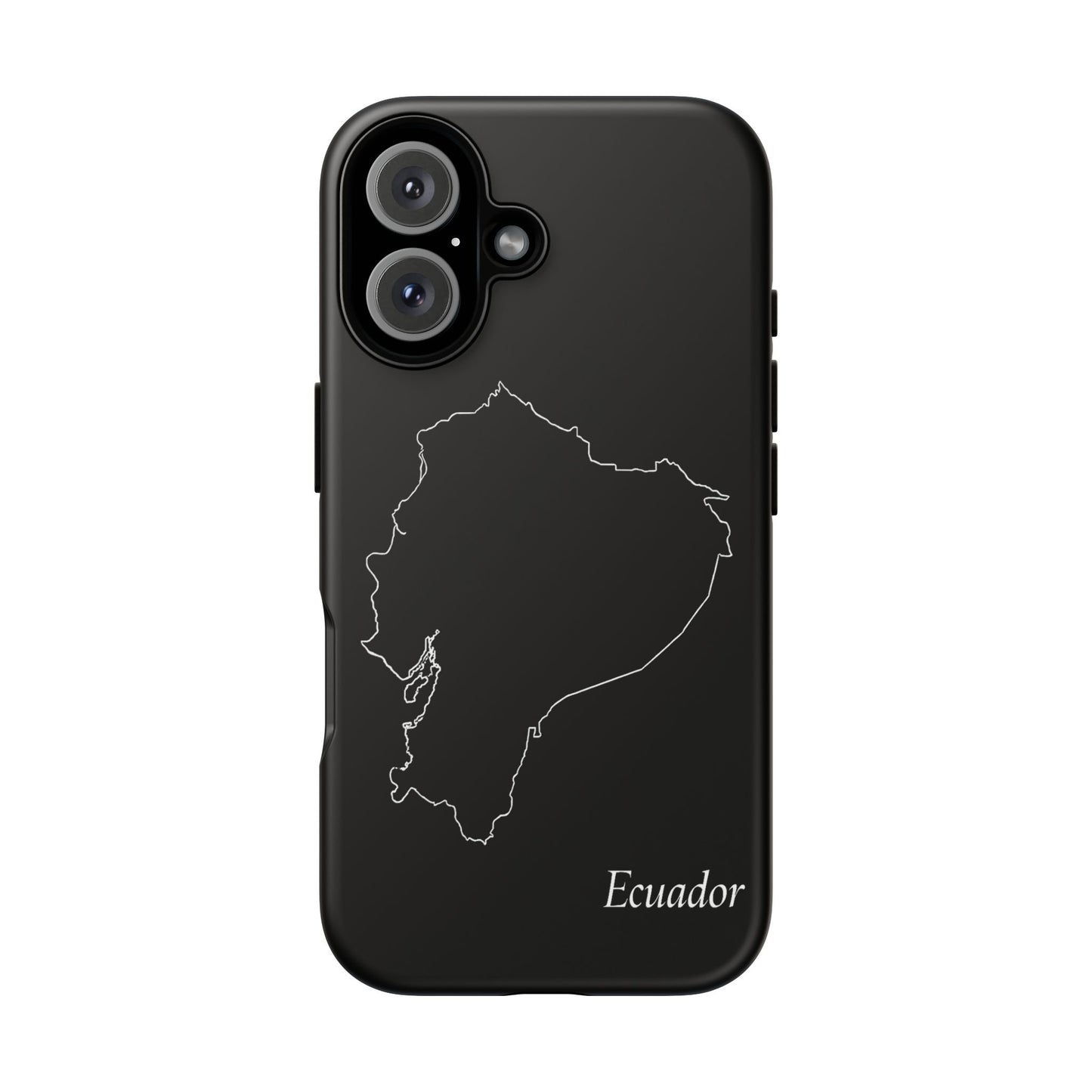 Ecuador Outline Phone Case – Minimal Country Map Tough Case (iPhone, Samsung, Pixel)