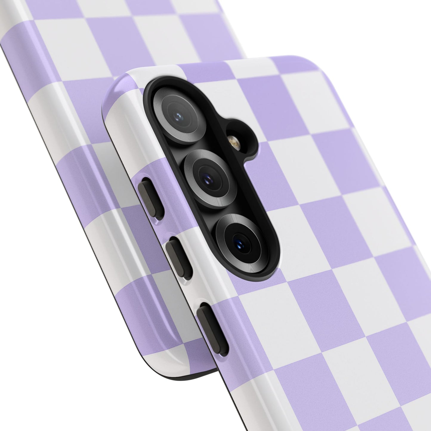 Lavender Checkerboard Phone Case | Pastel Aesthetic Tough Case