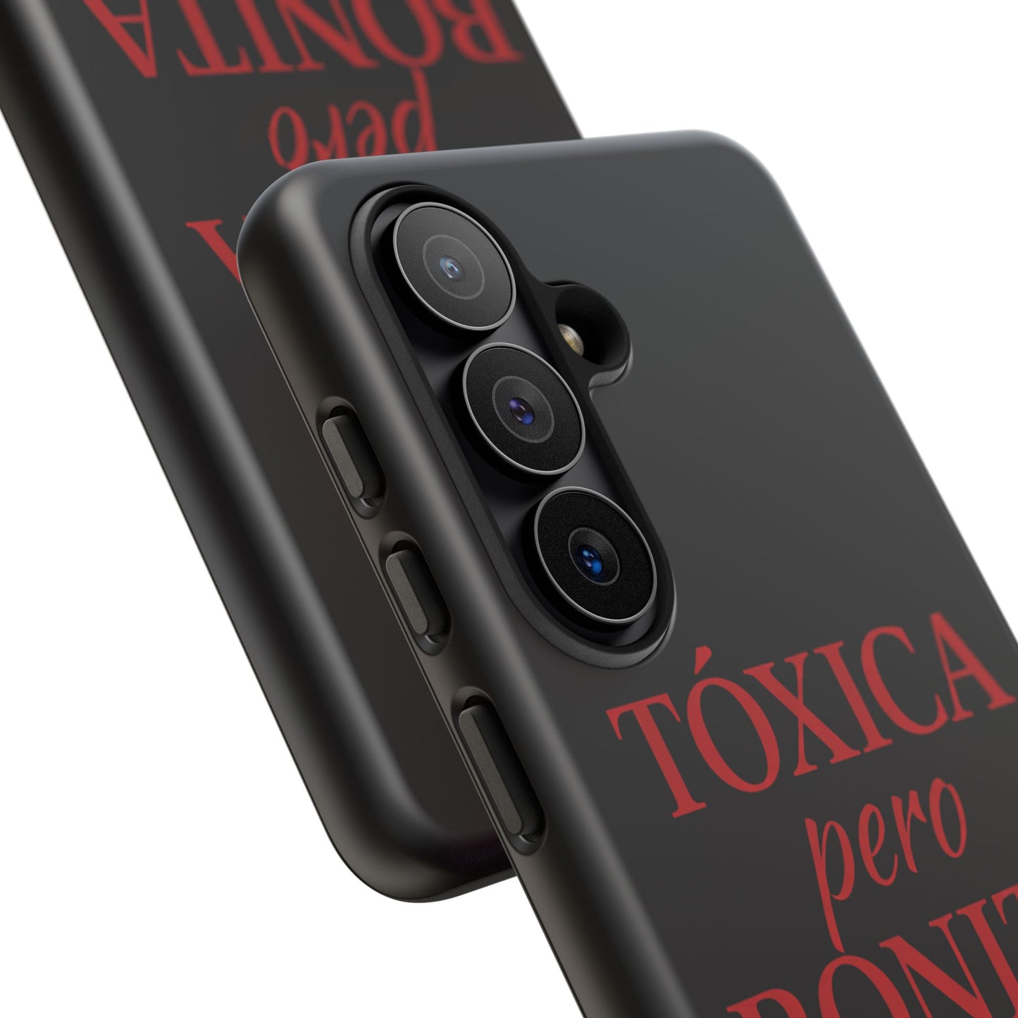 Toxica Pero Bonita Phone Case, Latina Quote Case, Red Lips Aesthetic, Spanish Saying Case, Trendy Tough Cover