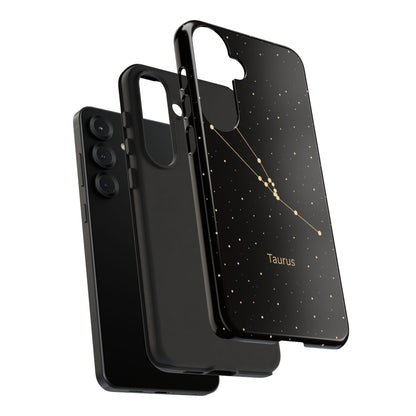 Taurus Zodiac Constellation Phone Case – Luxe Gold Celestial Cover