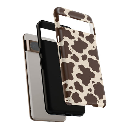 Western Cow Print Tough Phone Case for iPhone Samsung Galaxy Pixel
