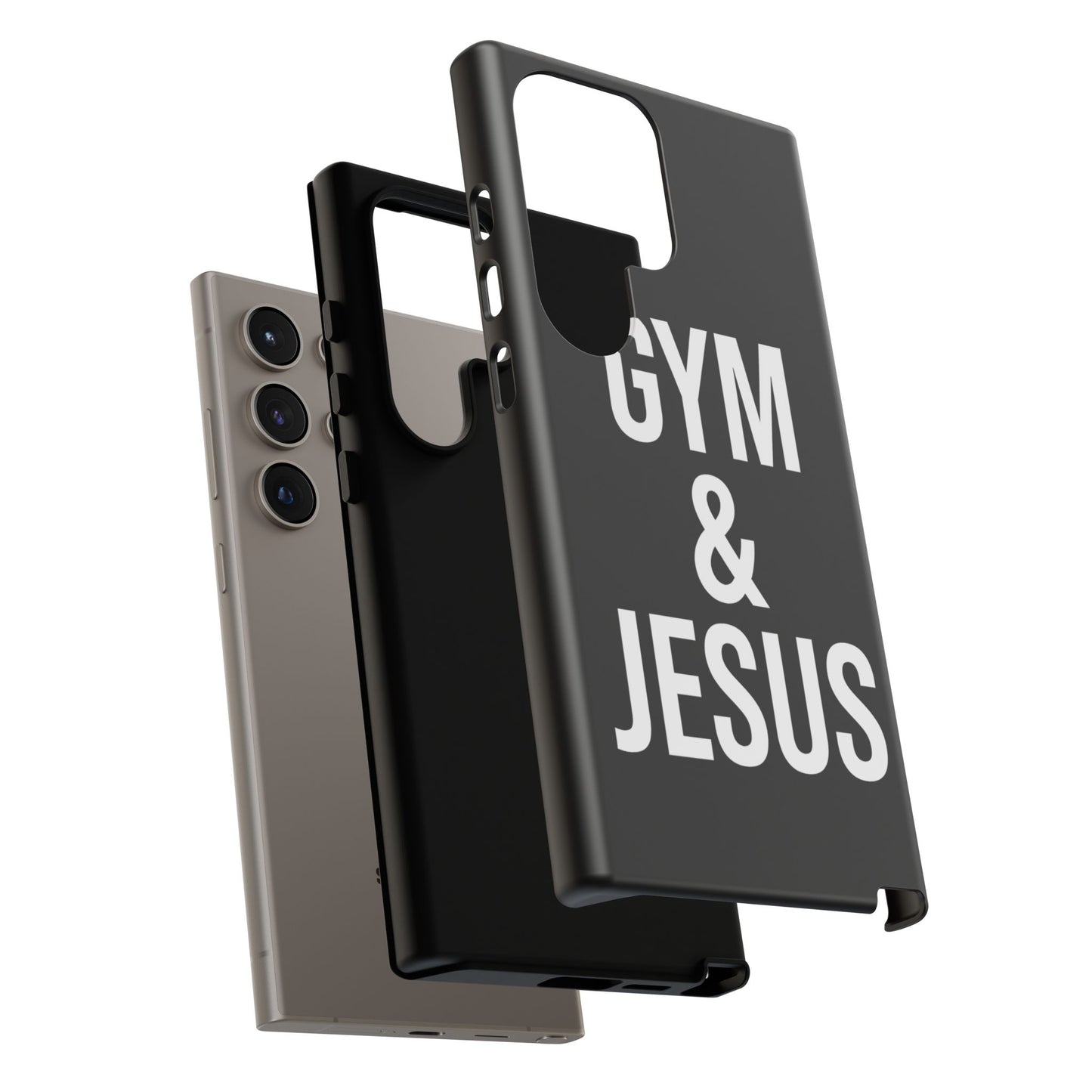 Gym & Jesus Phone Case Christian Faith Workout Gym Motivation Case