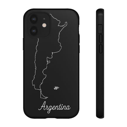 Argentina Outline Phone Case – Minimal Country Map Tough Case (iPhone, Samsung, Pixel)