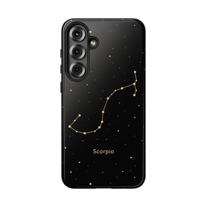 Scorpio Zodiac Constellation Phone Case – Luxe Gold Celestial Cover