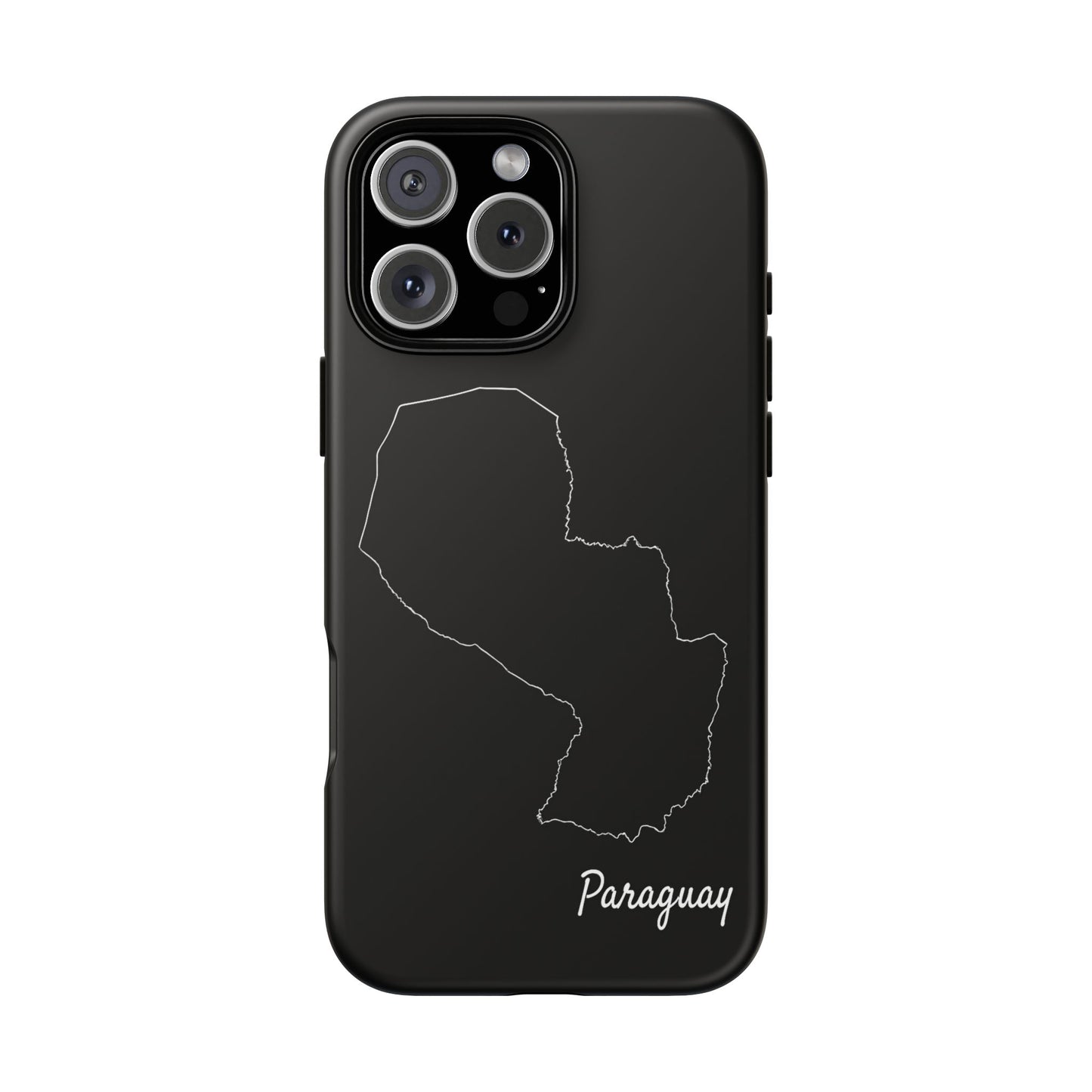 Paraguay Outline Phone Case – Minimal Country Map Tough Case (iPhone, Samsung, Pixel)