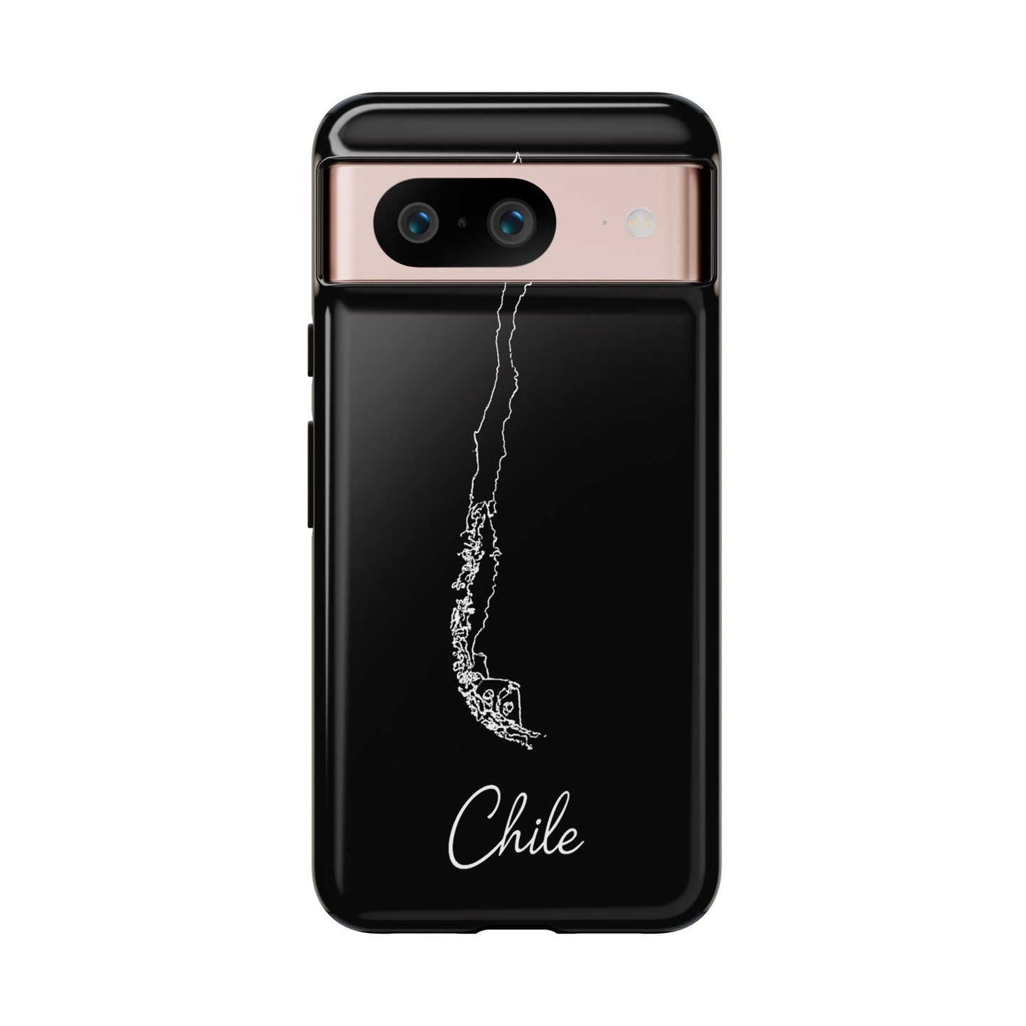 Chile Outline Phone Case – Minimal Country Map Tough Case (iPhone, Samsung, Pixel)