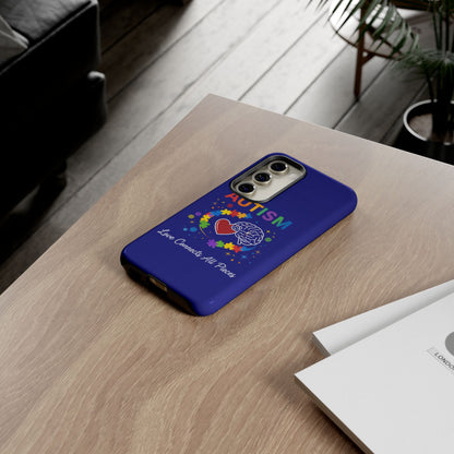 Autism Awareness Tough Case – "Love Connects All Pieces" Phone Case for Iphone, Samsung Galaxy and Pixel