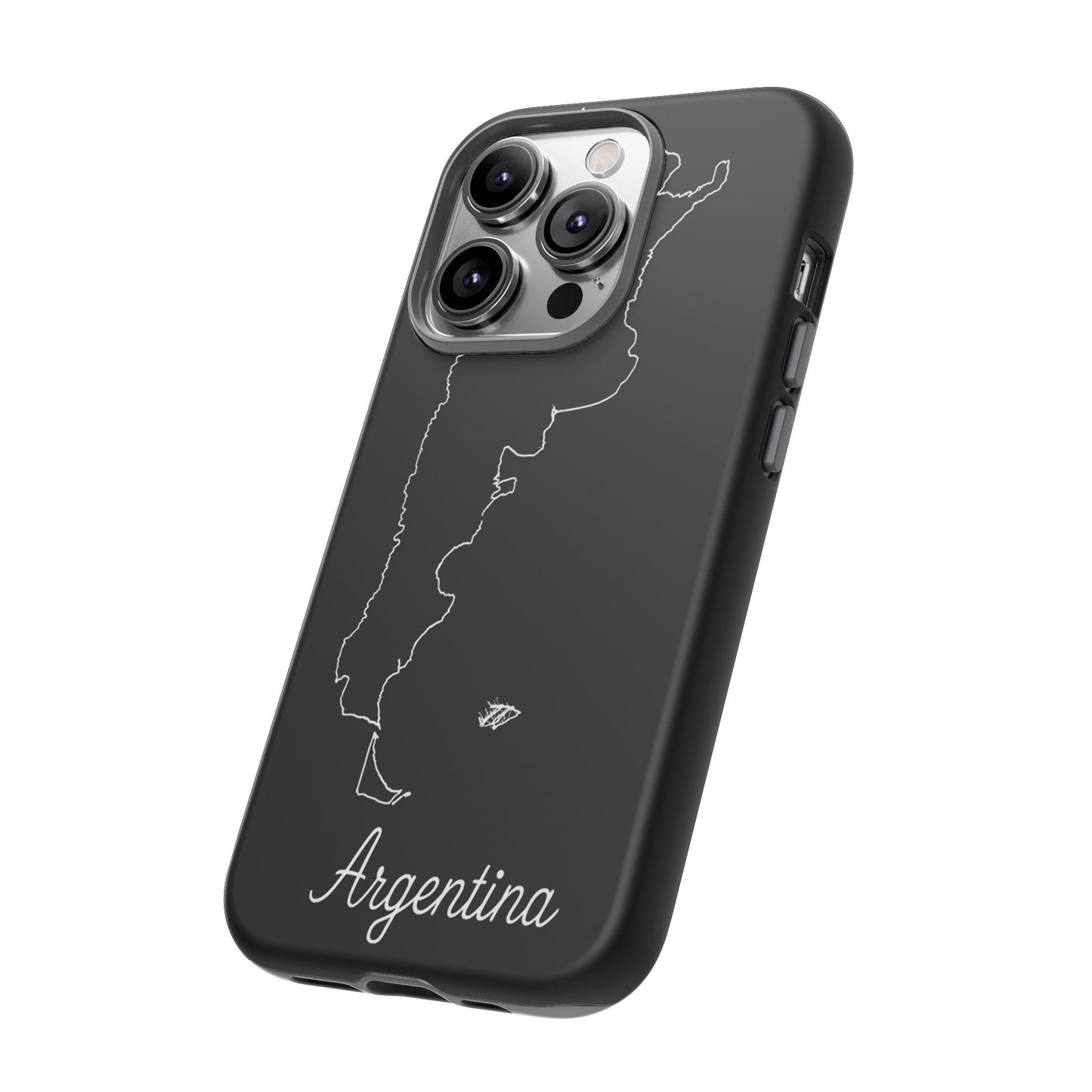 Argentina Outline Phone Case – Minimal Country Map Tough Case (iPhone, Samsung, Pixel)