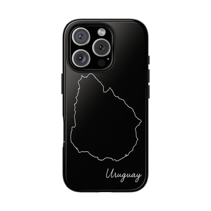Uruguay Outline Phone Case – Minimal Country Map Tough Case (iPhone, Samsung, Pixel)