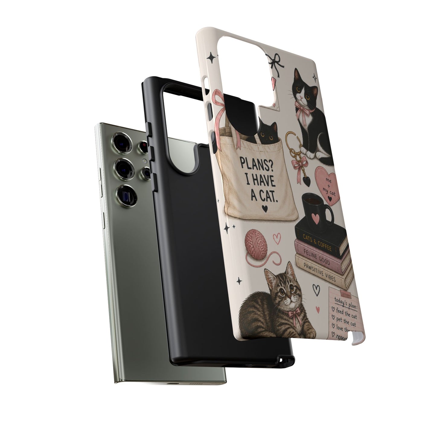Cat Lover Phone Case | Plans? I Have A Cat Cute Aesthetic Cover