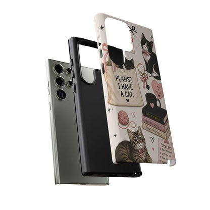 Cat Lover Phone Case | Plans? I Have A Cat Cute Aesthetic Cover