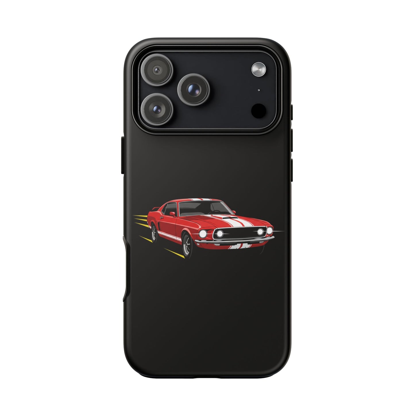 Red Muscle Car Phone Case – Classic Car Racing Tough Protective Case