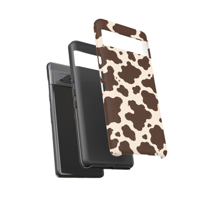 Western Cow Print Tough Phone Case for iPhone Samsung Galaxy Pixel