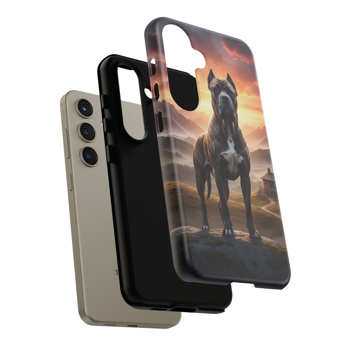 Cane Corso Phone Case – Guard Dog Sunset Tough Case (iPhone, Samsung, Pixel) | Dog Lover Gift