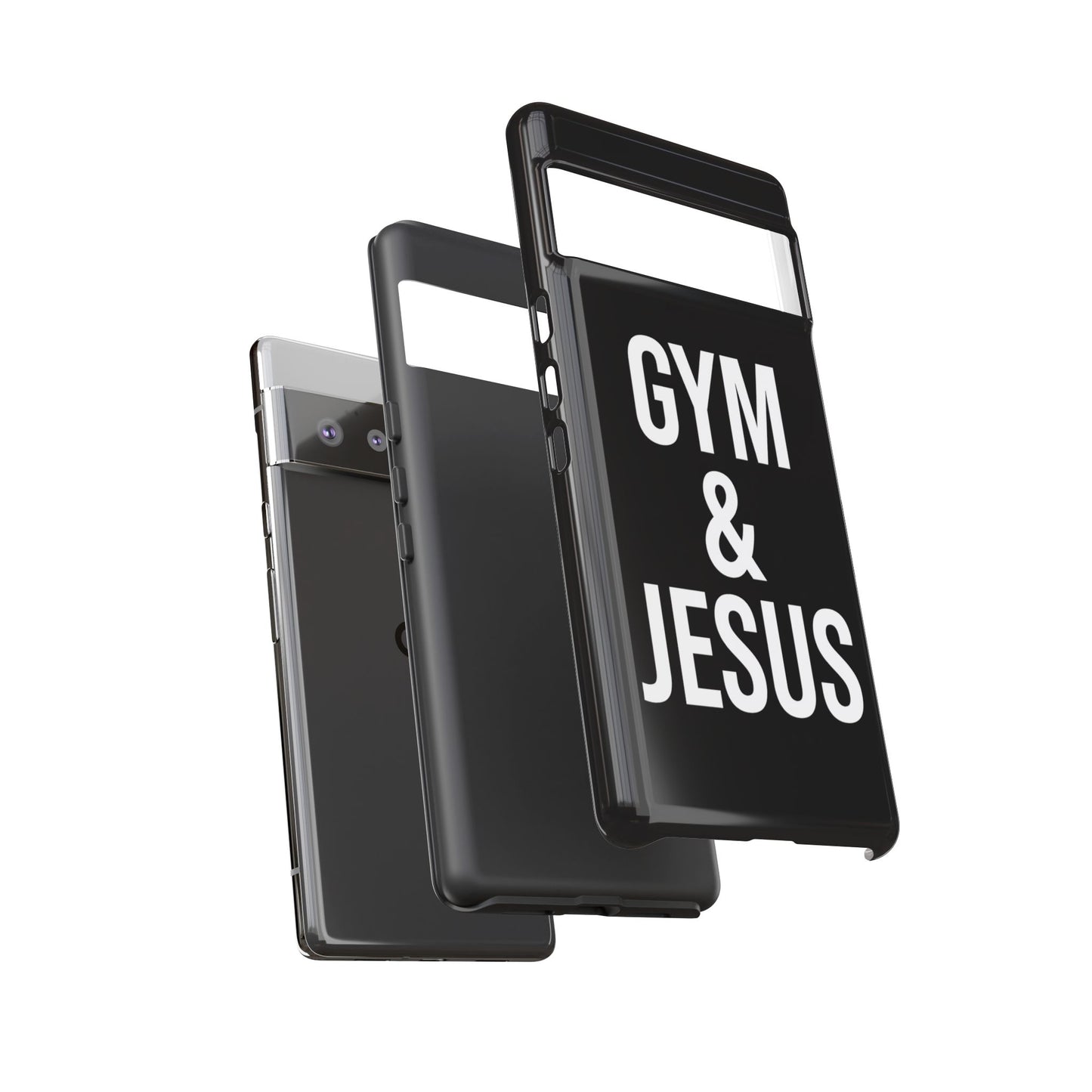 Gym & Jesus Phone Case Christian Faith Workout Gym Motivation Case