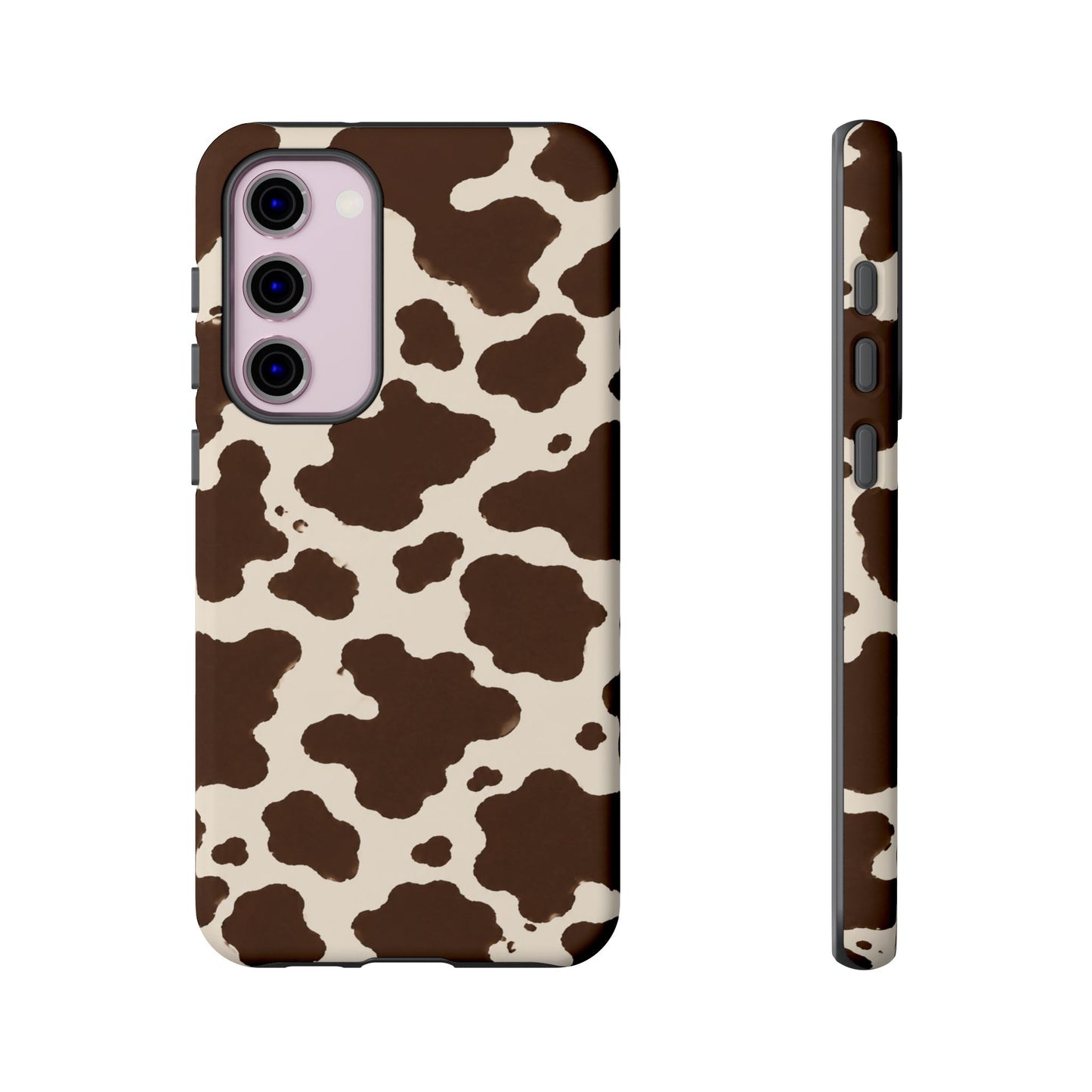 Western Cow Print Tough Phone Case for iPhone Samsung Galaxy Pixel