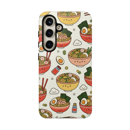 Kawaii Ramen Phone Case – Cute Japanese Food Pattern | Noodle Bowl Aesthetic Case