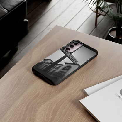 Rodeo Drive Phone Case | Los Angeles Aesthetic Black & White Photography | Luxury LA Street Tough Case for iPhone & Samsung