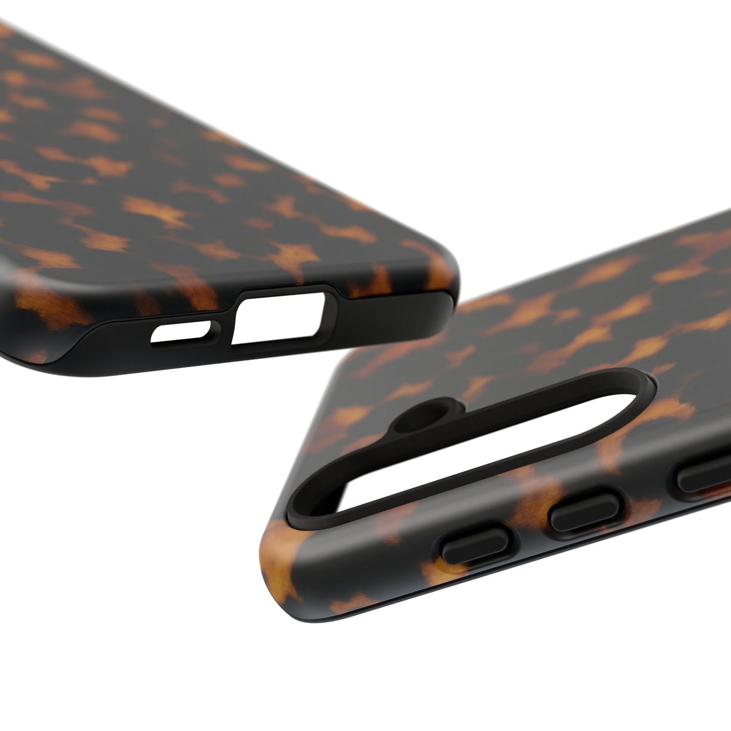 Tortoiseshell Pattern Tough Phone Case | Classic Leopard-Style Protective Cover
