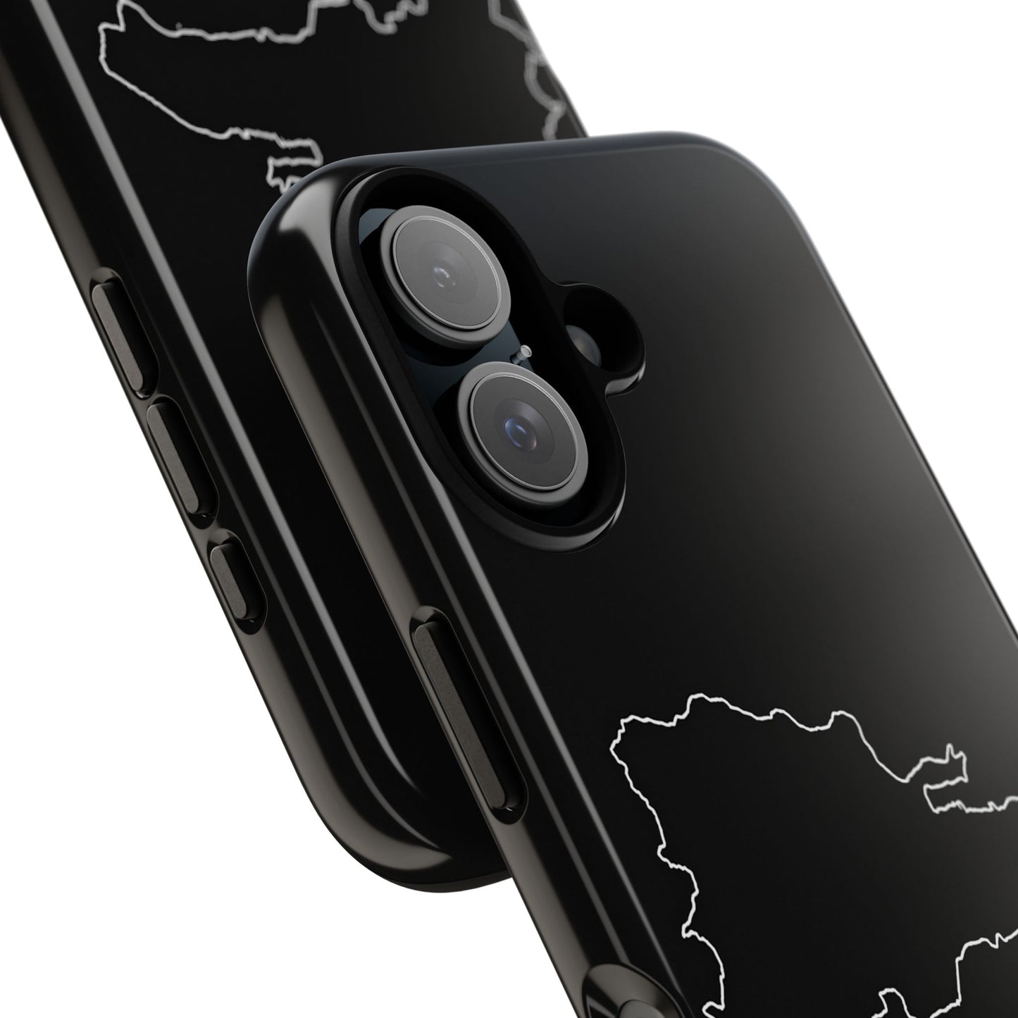 Dominican Republic Outline Phone Case – Minimal Country Map Tough Case (iPhone, Samsung, Pixel)
