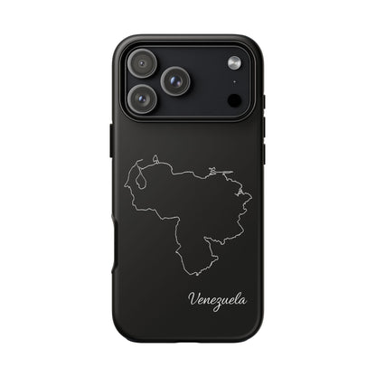 Venezuela Outline Phone Case – Minimal Country Map Tough Case (iPhone, Samsung, Pixel)