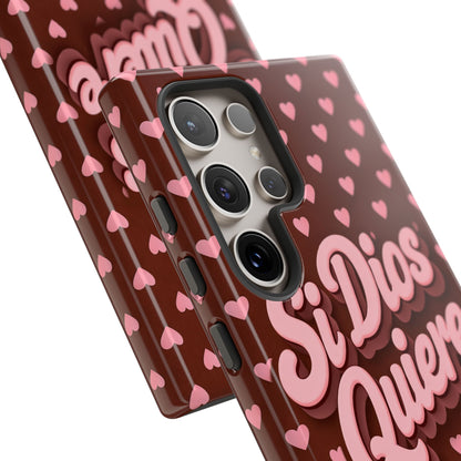 Si Dios Quiere Phone Case Latina Aesthetic Pink Hearts iPhone Samsung