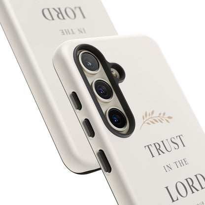 Proverbs 3:5 Christian Phone Case Trust in the Lord Minimalist Faith Cover