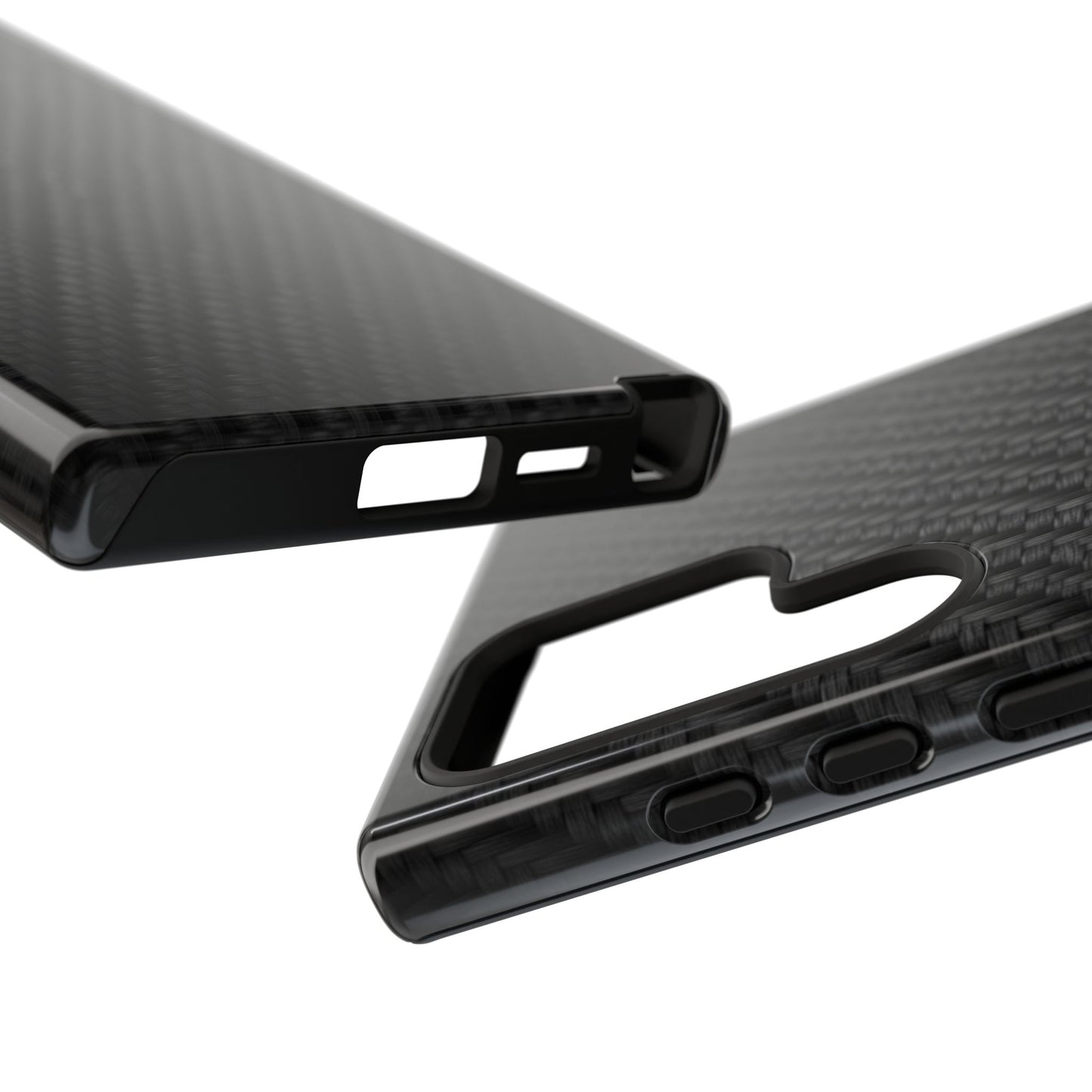 Carbon Fiber Inspired Phone Case – Rugged Slim Protective Tech Case for iPhone & Samsung